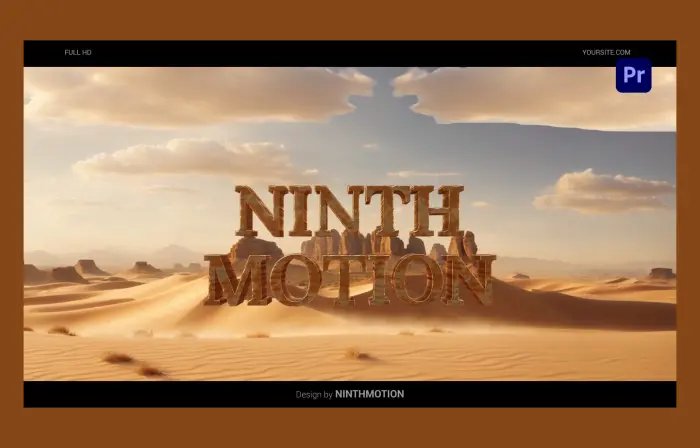 Mysterious Desert 3D Cinematic Teaser